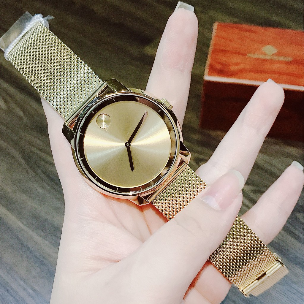 Đồng hồ - Nam - Movado Bold 3600373 Gold Tone Mesh Watch