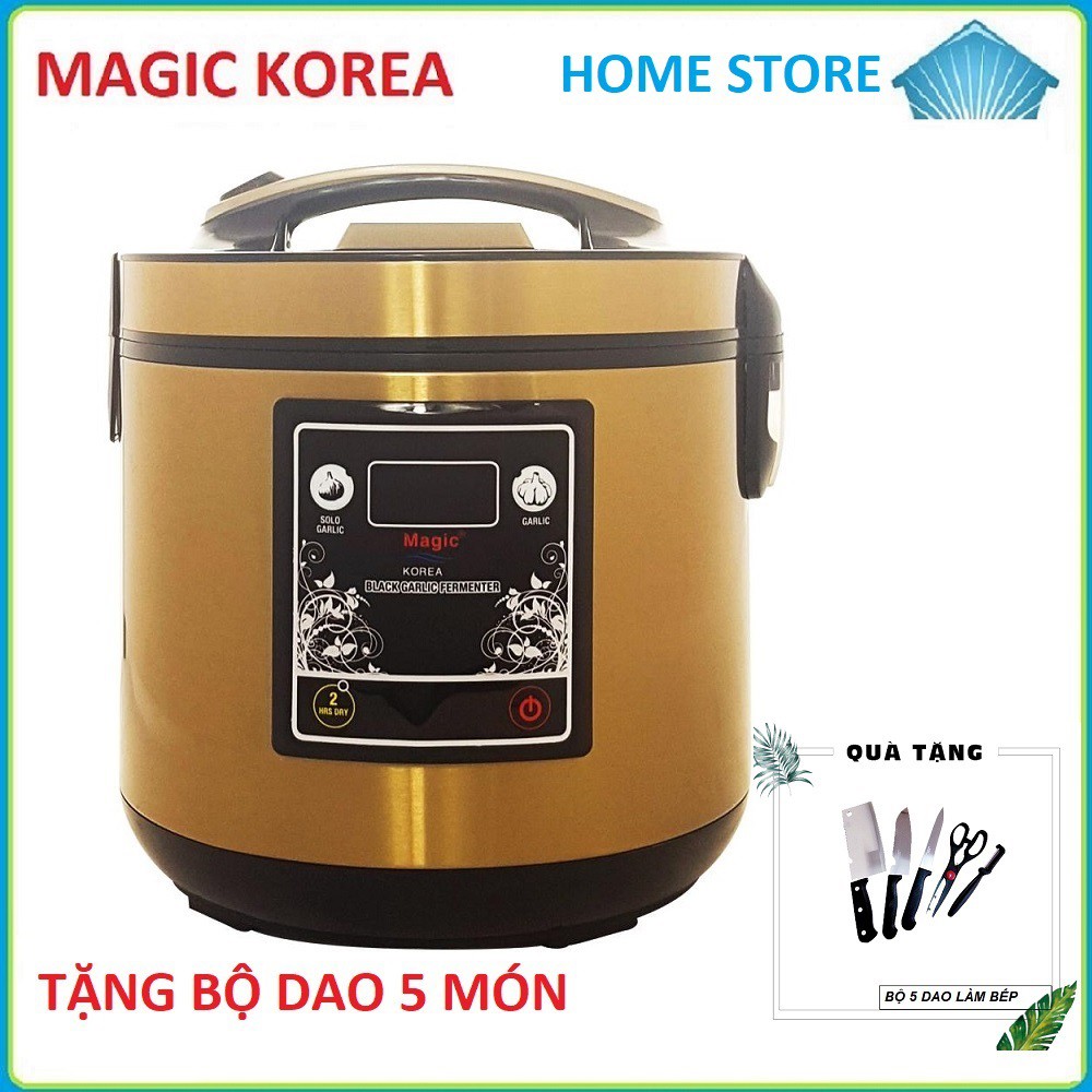 Nồi Làm tỏi đen chuyên dụng Magic Korea A89 Làm Tỏi Cô Đơn Tỏi Tép Có Khay Nhôm Bảo Hành 12 Tháng Tặng Bộ Dao 5 Món