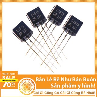 Combo 4 Linh Kiện Transistor C1815 TO-92 50V 0.15A NPN 69