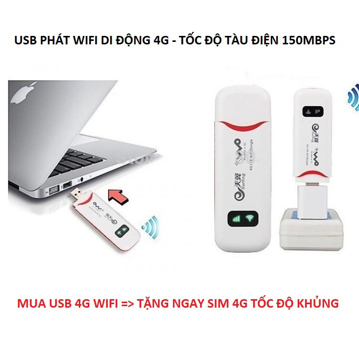 USB phát wifi 4G LTE- USB 4G WIFI DONGLE-USB thông minh đột phá - công nghệ wifi di động không dây