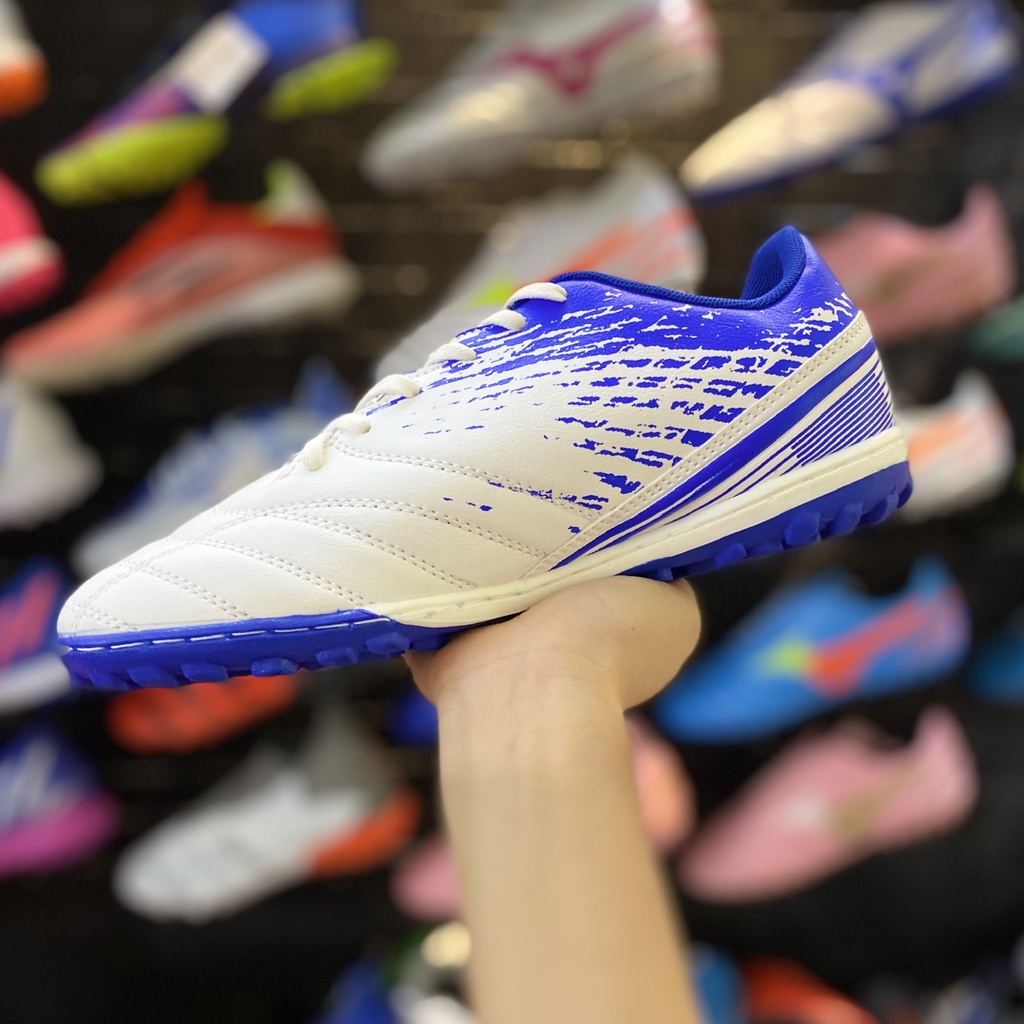 Giày đá bóng cỏ nhân tạo Nagaki Eikou Trắng Xanh, giày đá banh thể thao nam nhẹ mềm - 2EVSHOP