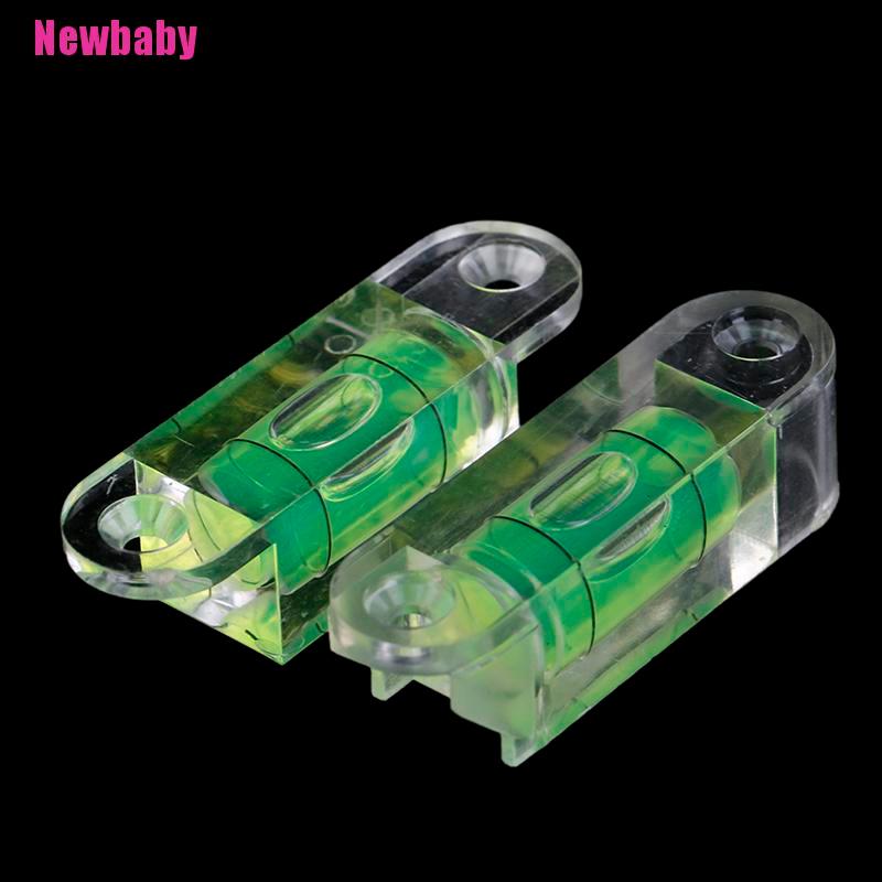 [Newbaby] Bong Bóng Acrylic Cấp Độ Vuông Mini Kèm Đinh Vít Tai
