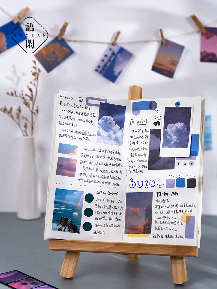 Set 50 tấm hình dán bằng giấy trang trí đa năng xinh xắn