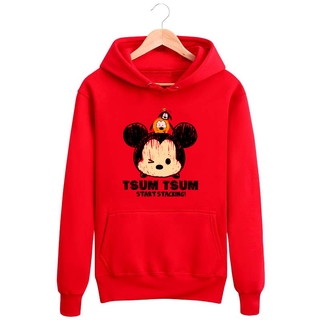 Áo Hoodie Họa Tiết Chuột Mickey Minnie Dễ Thương Thời Trang Thu Đông