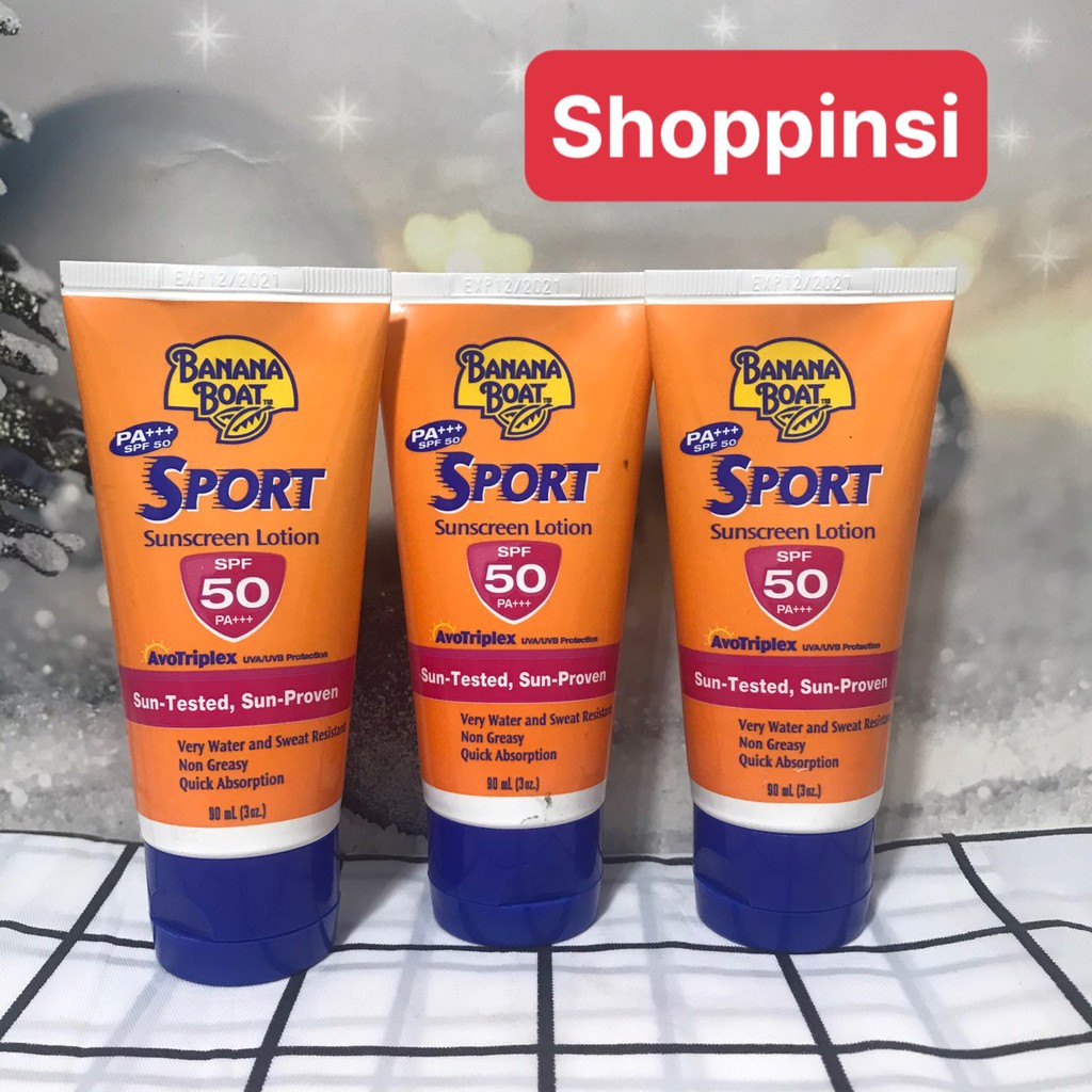 Kem Chống Nắng thể thao Banana Boat Ultra Sport Sunscreen Lotion SPF 100 90ml (Mỹ)