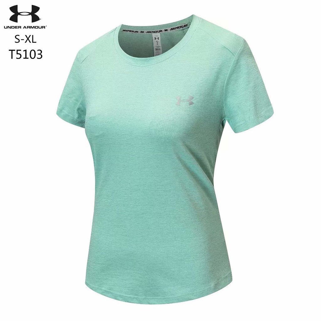 Under Armour  Được bọc Aresto khô Hàng ghế mồ hôi Áo khoác thể thao Thể hình Chạy bộ Yoga tay áo ngắn  Áo sơ mi nữ