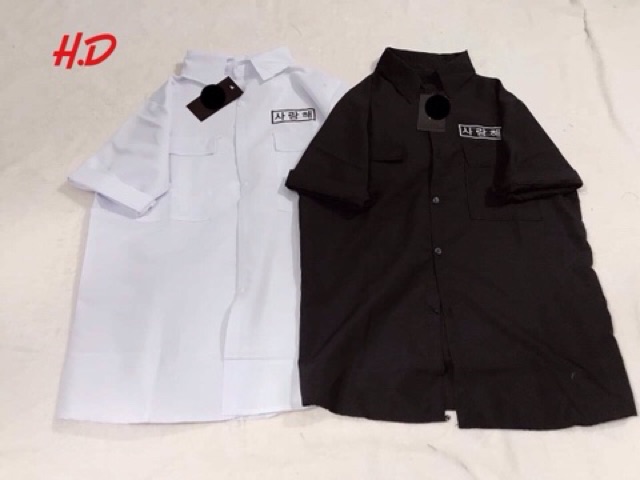 Áo sơmi 2 túi thêu chữ HDV466 | BigBuy360 - bigbuy360.vn
