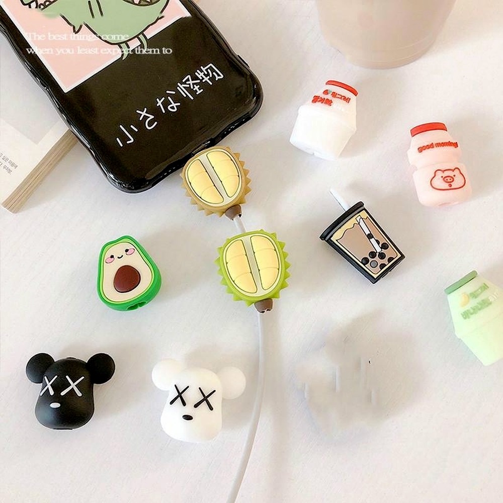 Phụ kiện bảo vệ cáp sạc thiết kế hình hoạt hình độc đáo đáng yêu