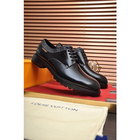 Giày tây của nam thương hiệu thời trang cao cấp Louis Vuitton LV da thật nhập khẩu