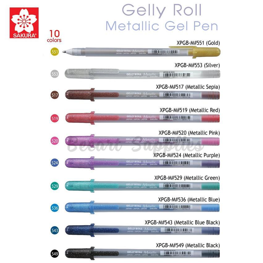 Bút gel nhũ GELLY ROLL - Metallic (Bút nhũ ánh kim)