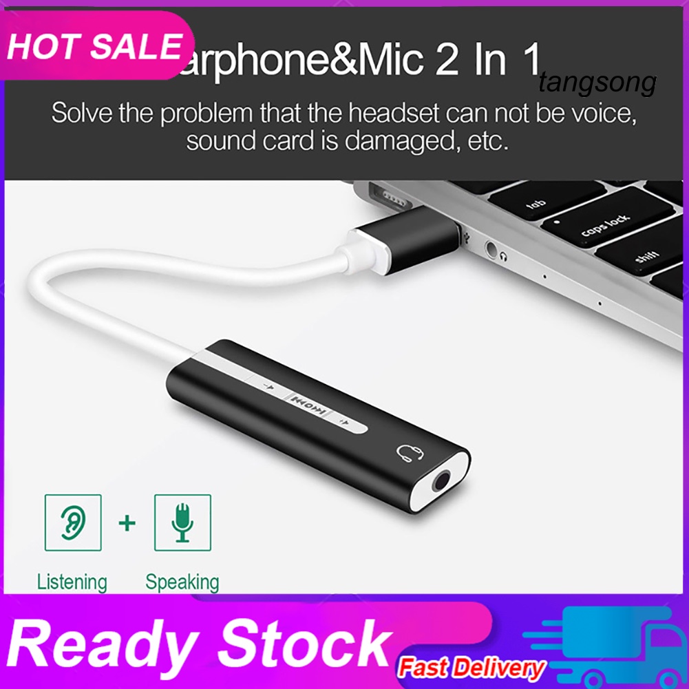 Đầu Chuyển Đổi Thẻ Âm Thanh Usb Sang 3.5mm 7.1 2 Trong 1