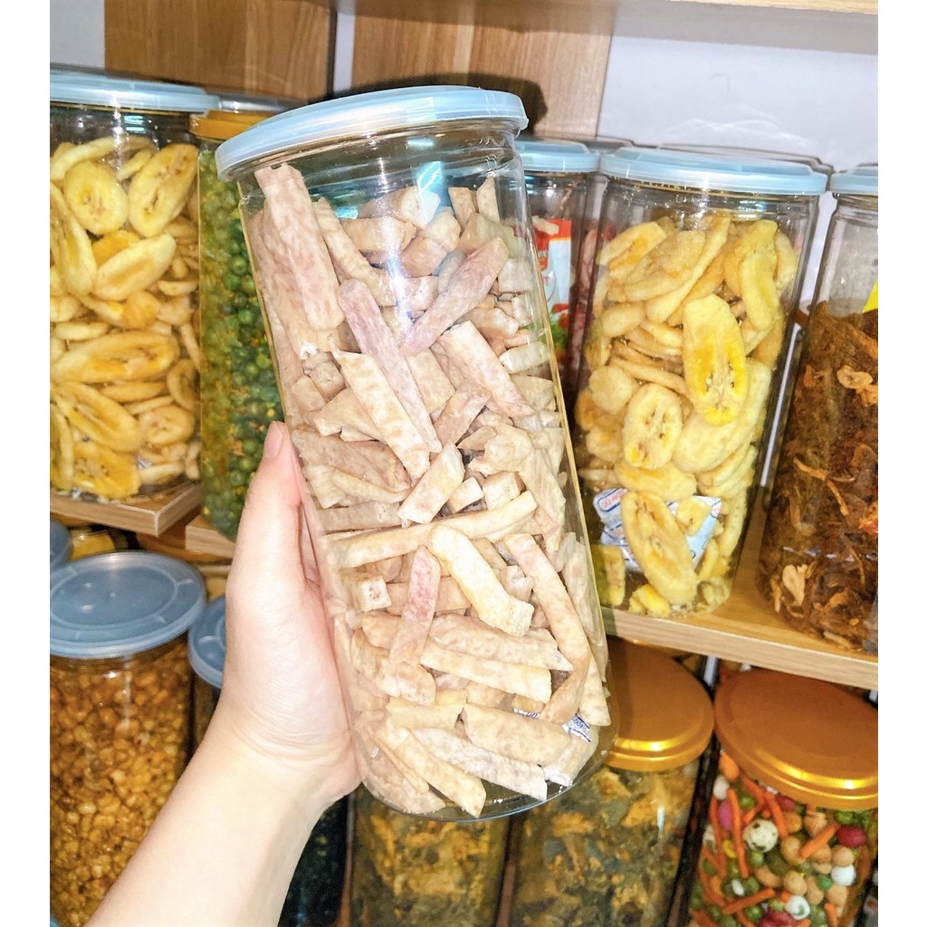 Khoai môn cọng sấy giòn siêu ngon hũ 300gr