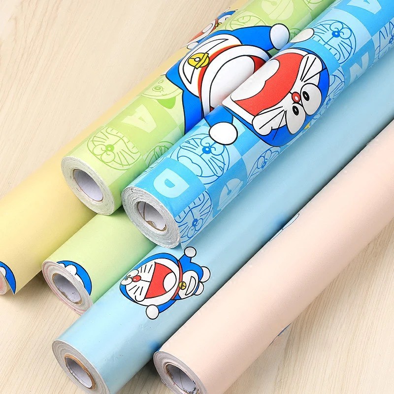 Giấy Dán Tường Doremon khổ rộng 45cm  PK0102