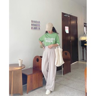 Quần Dài vải ống rộng cột dây eo
