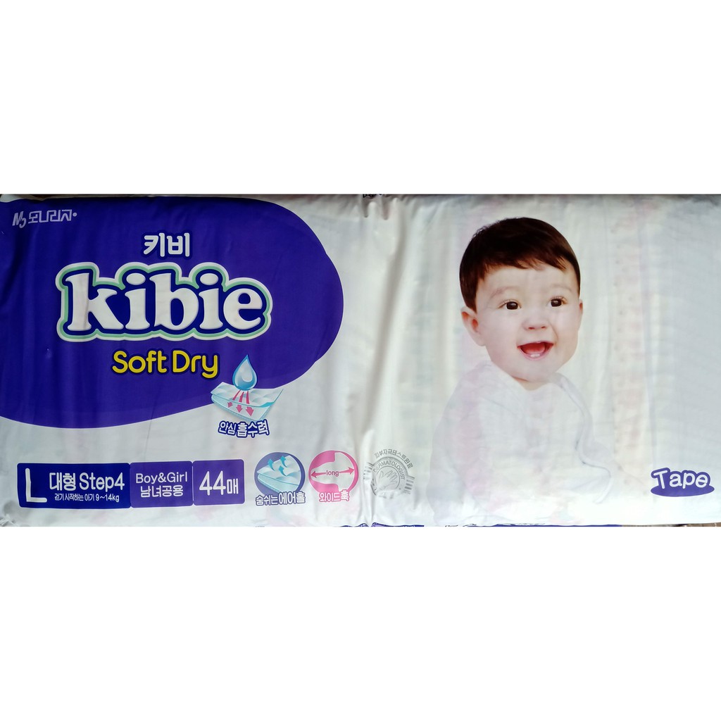 Bỉm dán Kibie Hàn Quốc size L44 ( 9-14Kg )