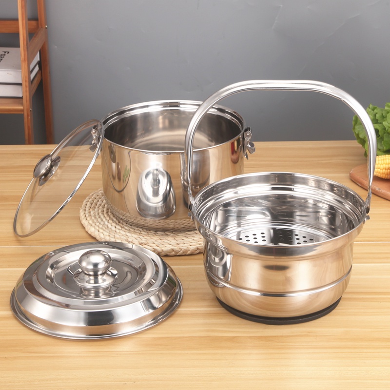 Nồi ủ 7lít nấu chậm giữ nhiệt chân không đa năng inox 304 xịn cao cấp 7 lít