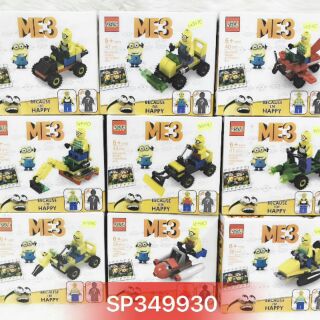 Hộp LEGO lắp ráp xe công trình minion