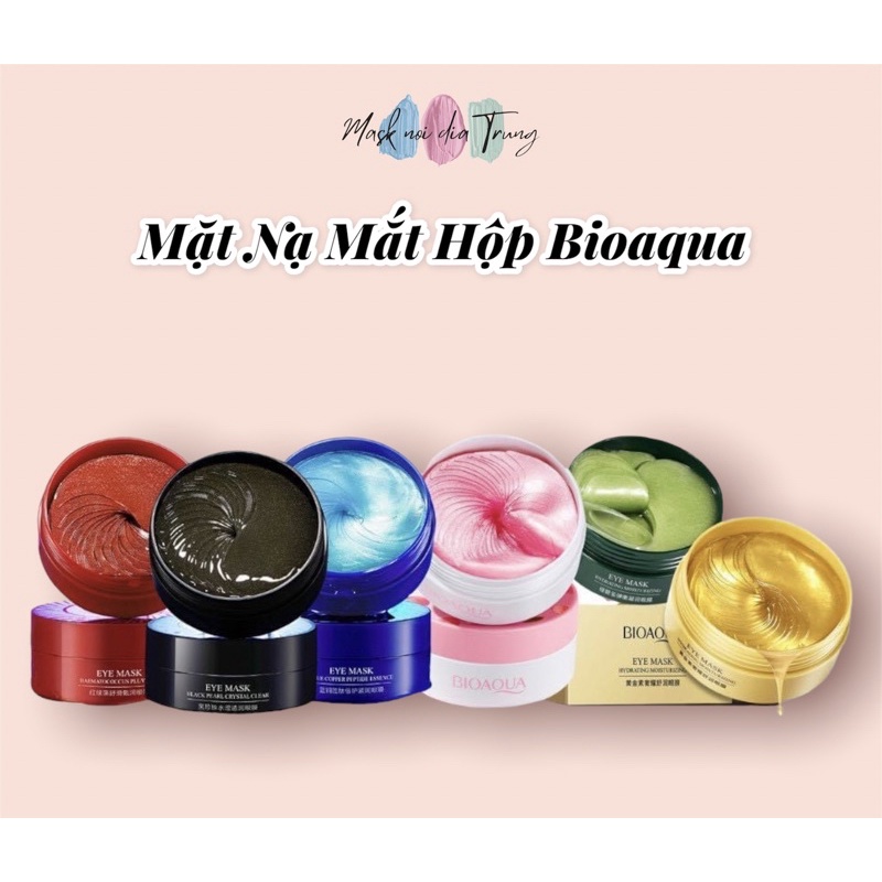 MẶT NẠ MẮT HỘP 60 MIẾNG BIOAQUA