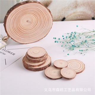Miếng gỗ vân tròn phụ kiện decor chụp ảnh