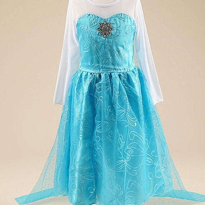 Đầm trang phục NNJXD hóa trang công chúa Anna Elsa phong cách Halloween dành cho bé gái
