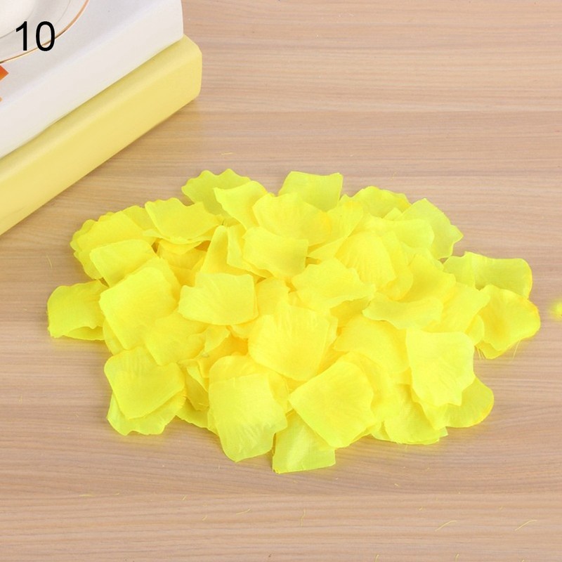 Set 500 Cánh Hoa Hồng Nhân Tạo Bằng Lụa Dùng Để Trang Trí Tiệc Cưới