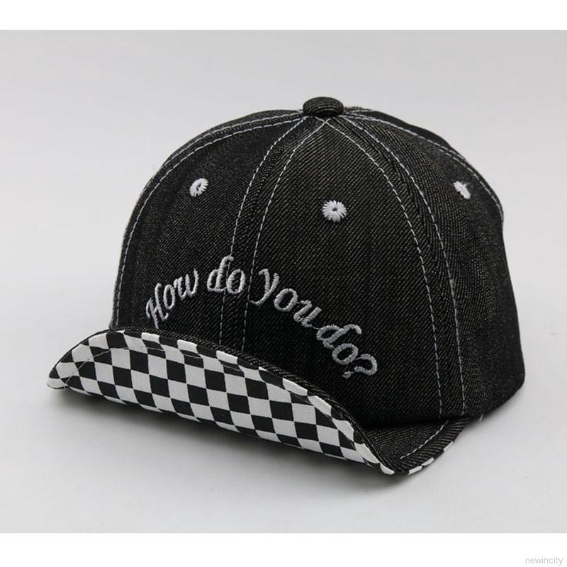 Nón bóng chày thêu chữ dễ thương cho bé