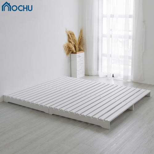 Giường ngủ Pallet gỗ thông OCHU lắp ráp gấp xếp gọn PALLET BED - WHITE Nội thất thông minh phong cách Hàn Quốc