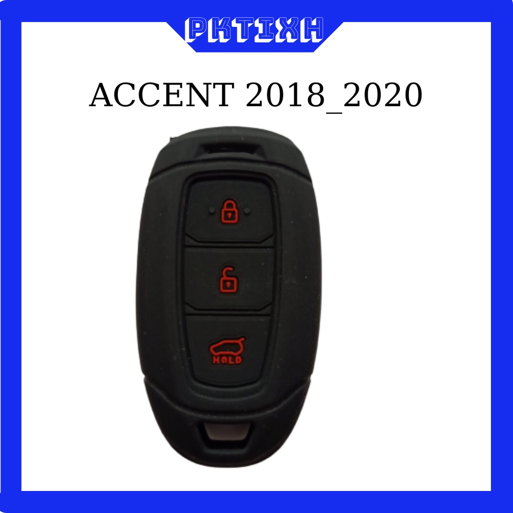 Bao chìa khóa xe hyundai accent đời 2021 loại 4 nút bọc silicon bảo vệ chìa khóa