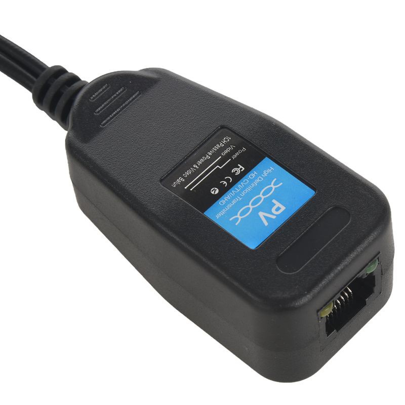 1 Cặp Cáp Chuyển Đổi Hd-Cvi / Tpi / Ahd Video Balun Với Cổng Nguồn Rj45 Cat5