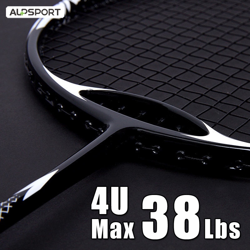 Vợt cầu lông ALPSPORT ALP ZHANYU 38LBS 4U G5 50T 100% sợi carbon độ bền cao có hộp đựng chuyên nghiệp