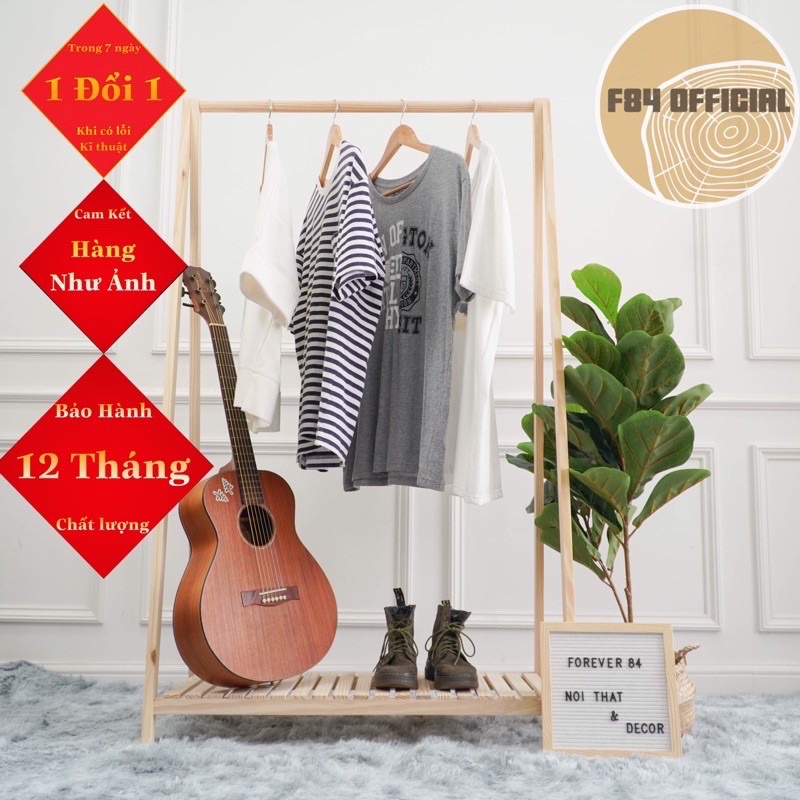 Giá Treo Quần Áo Chữ A 1 Tầng Gỗ Thông Nhập Khẩu Mỹ - Bảo Hành 1 năm 1 đổi 1 - A Hanger 1FM - Forever Pink