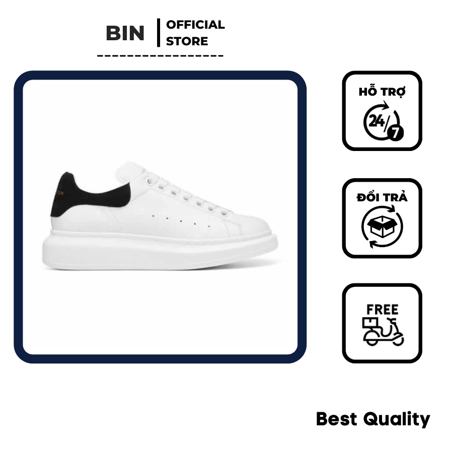 [Full box, Bill] Giày Sneaker M.C.Q Gót Nhung Đen Cao Cấp | BigBuy360 - bigbuy360.vn