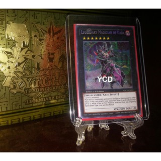 Thẻ bài yugioh chính  hãng Legendary Magician of Dark – Prismatic Secret Rare