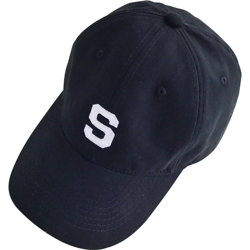 Mũ Lưỡi Trai Màu Trắng Đen Thêu Chữ Thời Trang Hàn Quốc