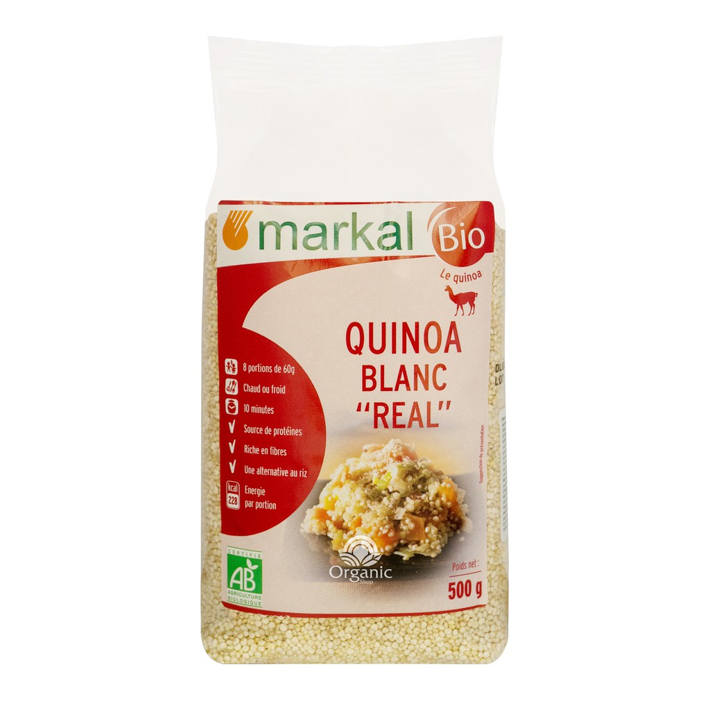 Hạt diêm mạch trắng (Quinoa) hữu cơ 500gr