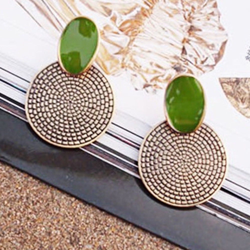 Khuyên tai đính đá thời trang vintage cá tính