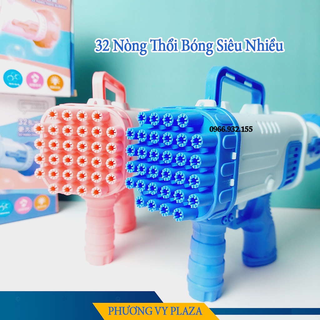 Súng Bắn Bong Bóng 32 Nòng Cho Trẻ Em