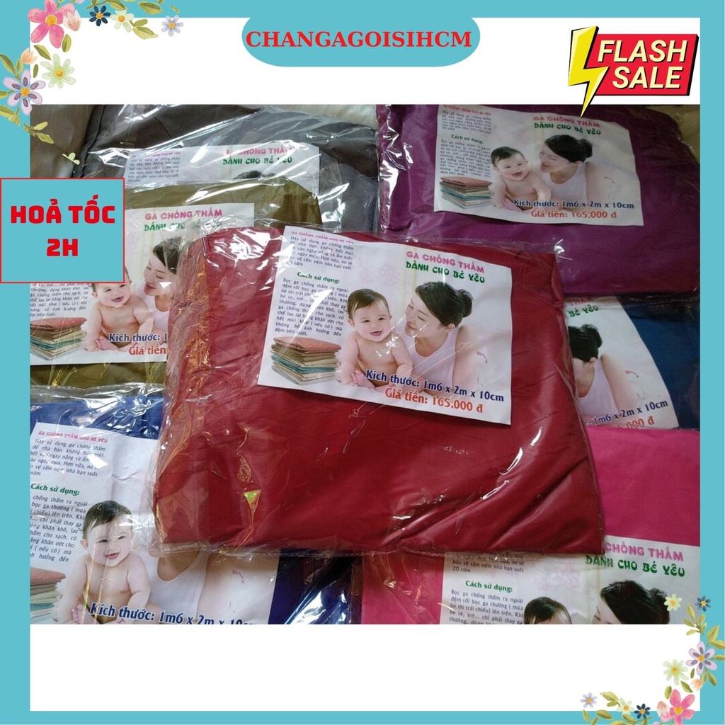 Ga chống thấm màu Trơn đệm dày 10,20,30cm,đủ kích thước