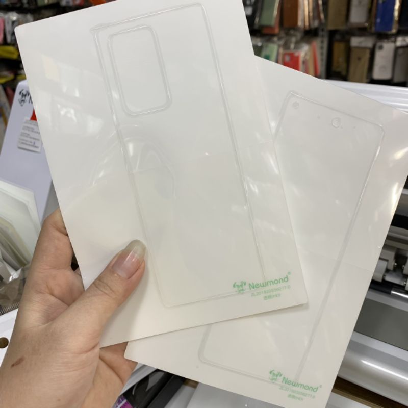Miếng dán PPF mặt trước mặt sau Z Fold 2 / Z fold 3 / Z fold 4 / Z Flip 3 trong suốt nhám mờ vân cá sấu