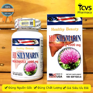 HB Silymarin (Lọ 100 viên) - Giúp tăng cường chức năng gan, bảo vệ gan & hệ miễn dịch - cvspharmacy