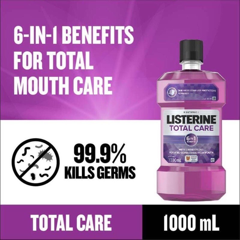 Nước súc miệng diệt khuẩn Listerine Total cảre 6in 1