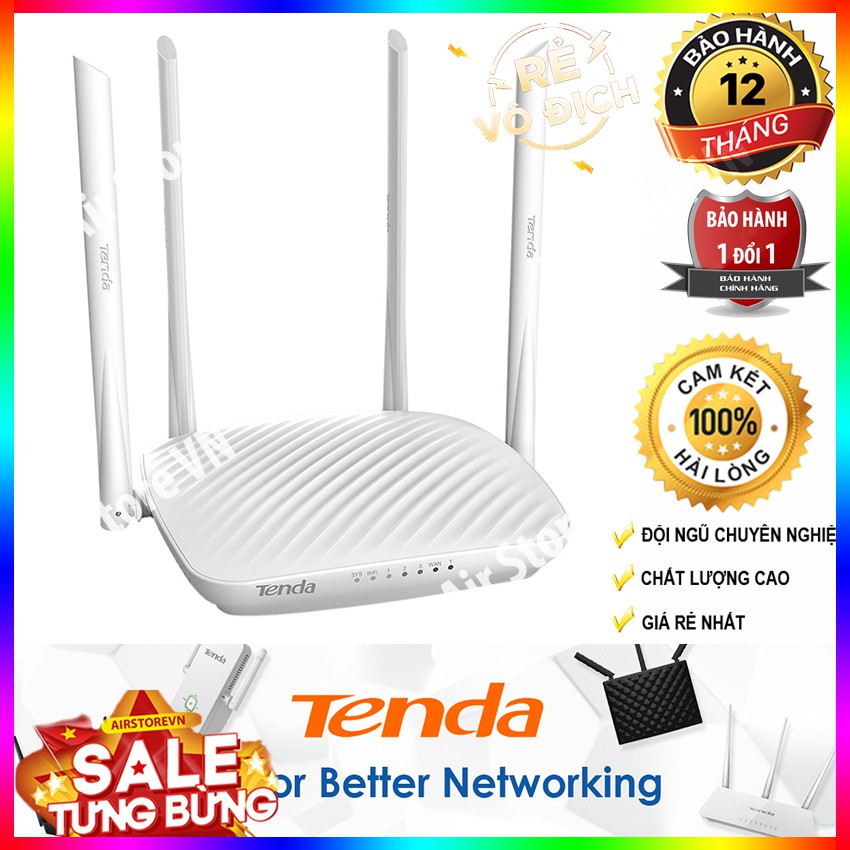 BỘ PHÁT WIFI ROUTER TENDA F9 CHUẨN N 600MBPS 4 ANTEN - HÀNG CHÍNH HÃNG