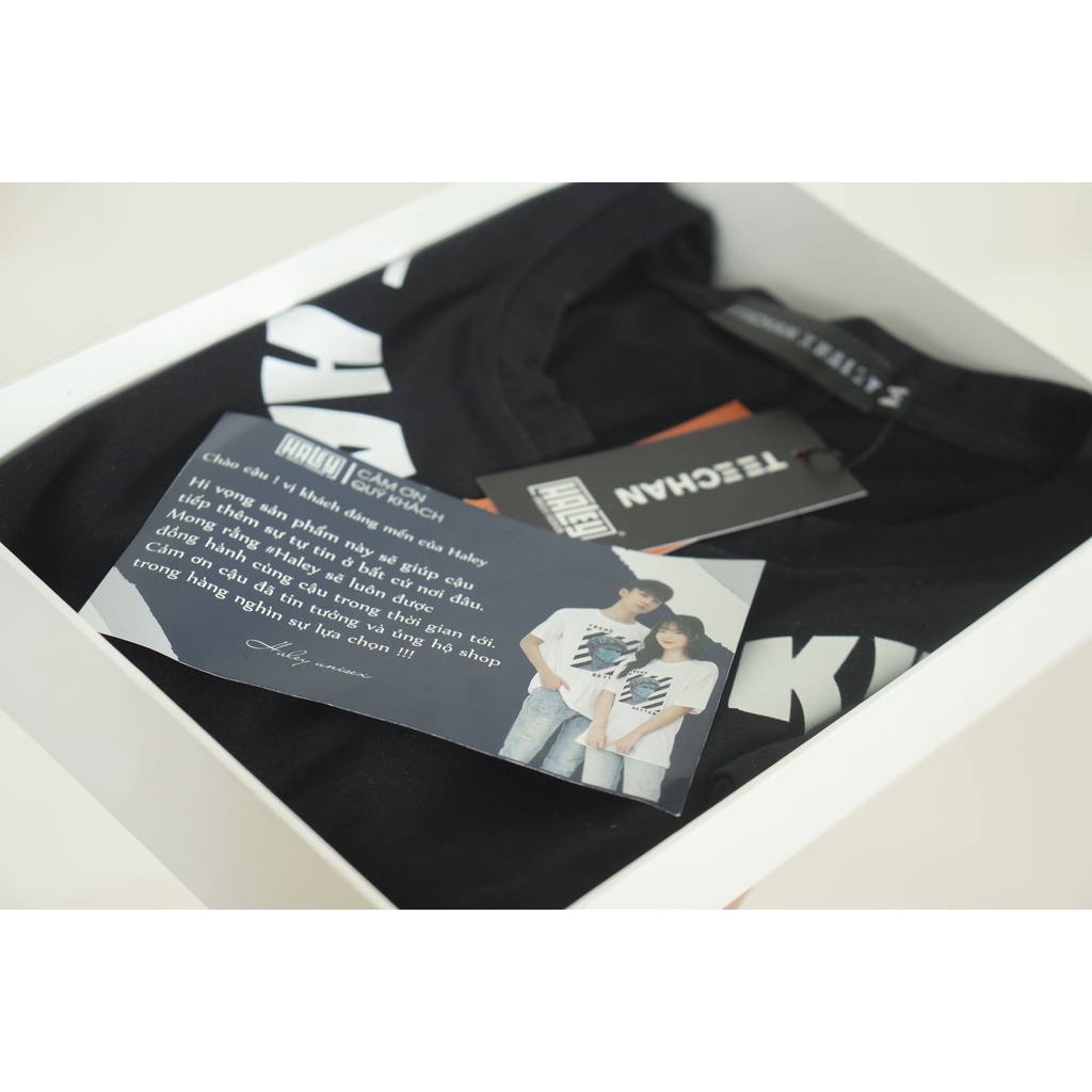 Áo Thun Unisex HALEY Tay Lỡ Mã TN92 SUPEEON Form Rộng Nam Nữ vải cotton phong cách Hàn Quốc Basic