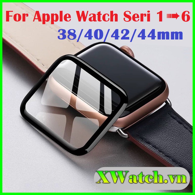 Cường Lực Apple Watch Full Màn Series 1/2/3/4/5 Full Size 38/40/42/44MM