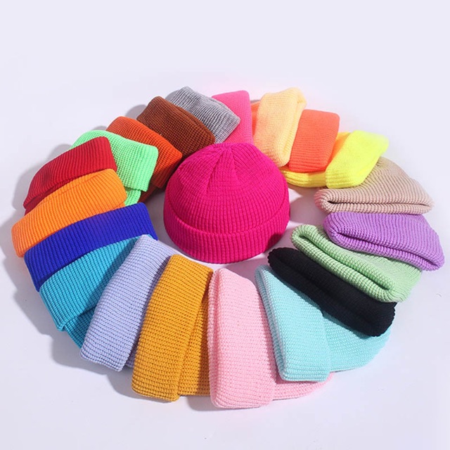 Mũ len beanie trơn unisex nhiều mầu lựa chọn