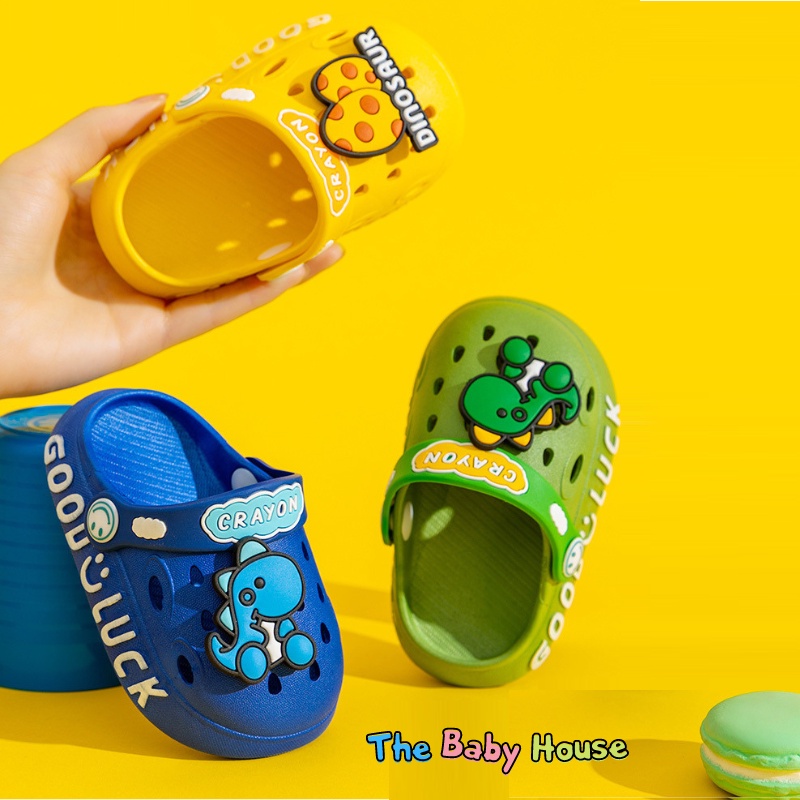 Dép Cho Bé  𝐅𝐑𝐄𝐄𝐒𝐇𝐈𝐏 Dép Sục Crocs Mềm Nhẹ Chống Trơn Trợt Cho Bé Trai Bé Gái