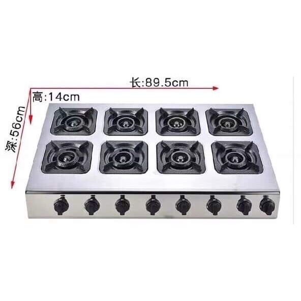 Bếp ga 8 cửa, 8 bếp, 8 hộc