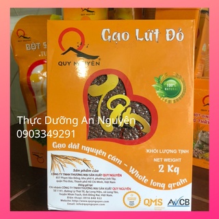 Gạo lứt đỏ Quy Nguyên hộp 2kg
