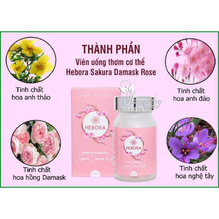 [CHÍNH HÃNG] VIÊN UỐNG TỎA HƯƠNG THƠM CƠ THỂ HEBORA NHẬT BẢN | BigBuy360 - bigbuy360.vn