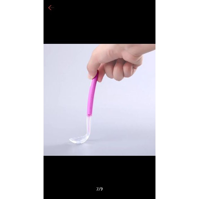 Thìa ăn dặm silicon siêu mềm cán dài